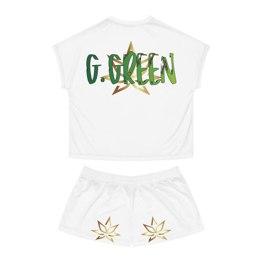 Chic Women's Short Pajama Set for Cozy Nights, Summer Sleepwear, G. Green Design, Lounge Outfit, Gift for Her