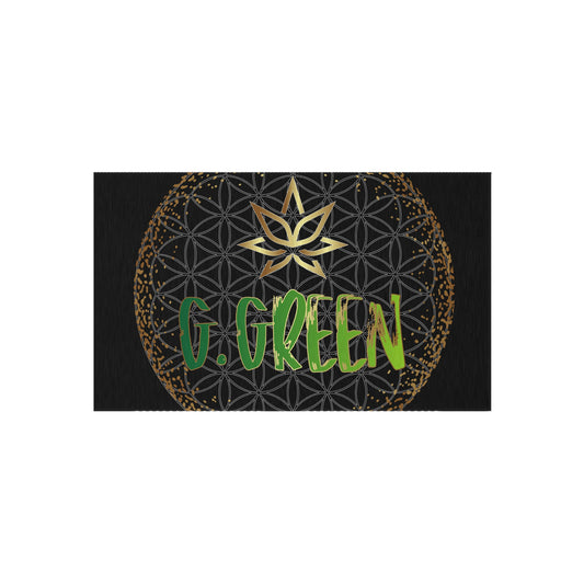 Boho Outdoor Rug with Flower Design, Patio Decor, Garden Mat, Entrance Rug, Home Decor