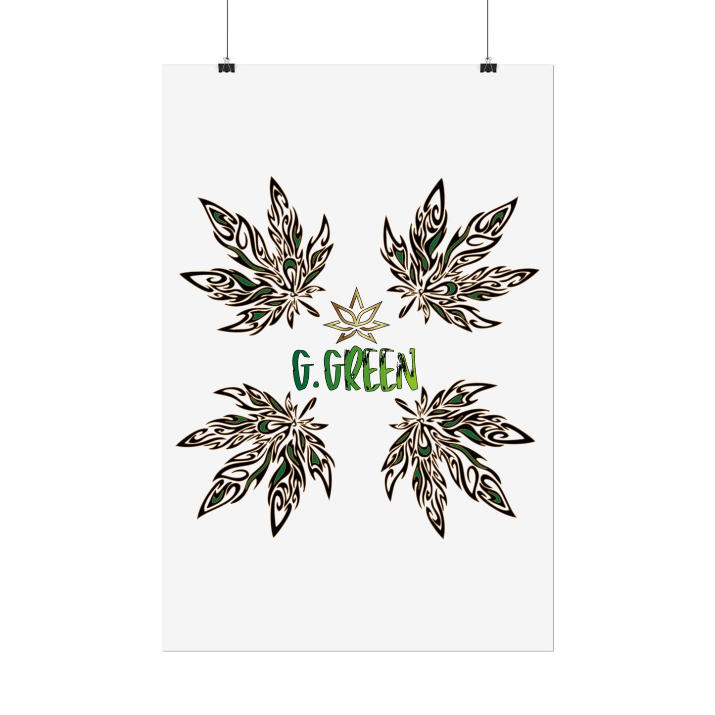 Bohemian Leaf Art Print, Nature Decor, Greenery Wall Art, G. Green, Home Decor, Botanical Poster, Gift for Plant Lovers