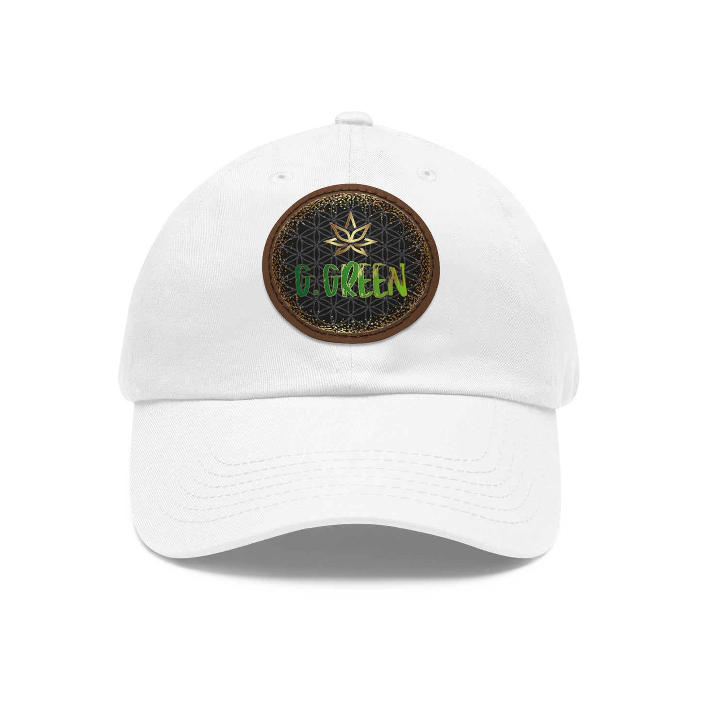 Dad Hat Leather Patch Round www ggreen fr