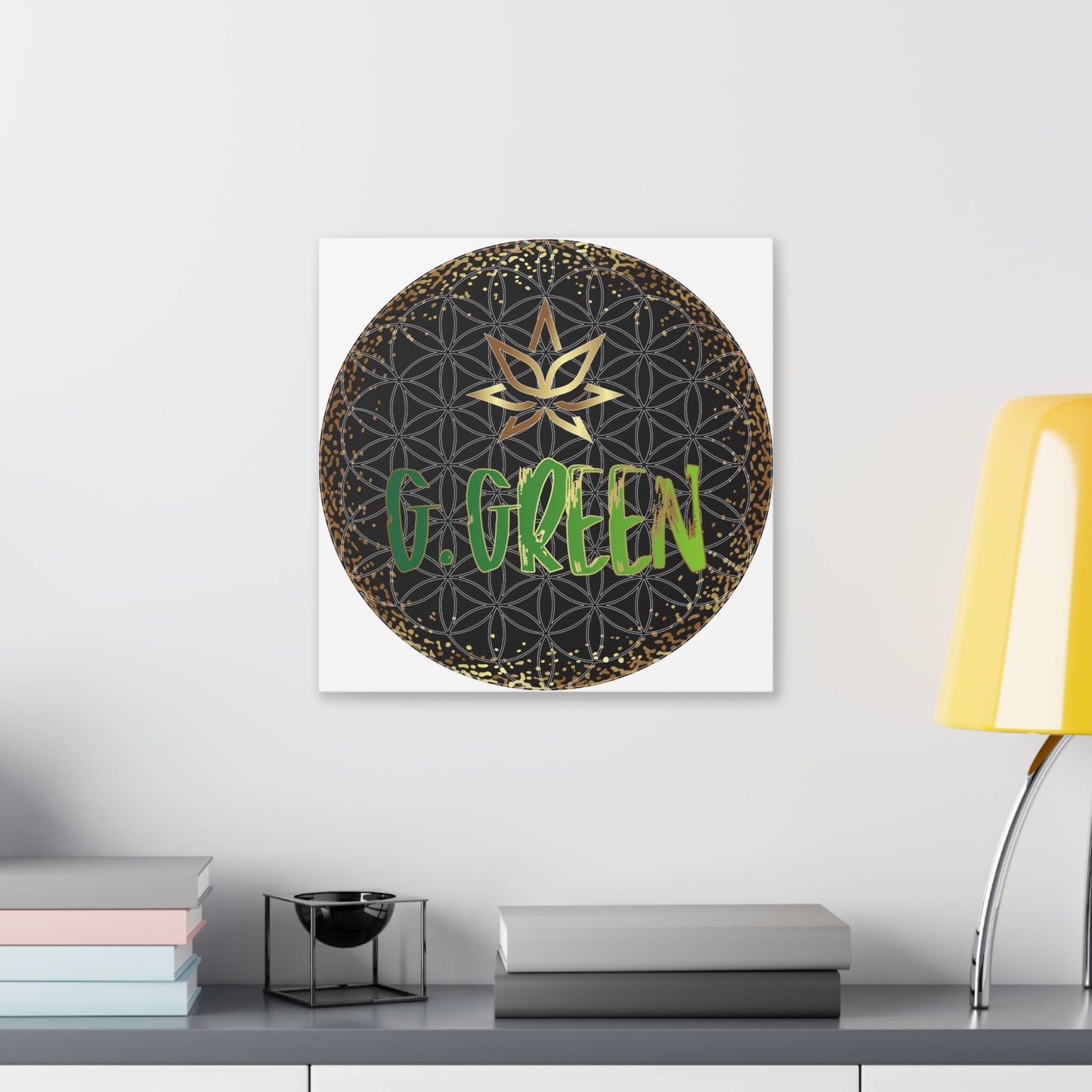 Zen Floral Canvas Art Print, Bohemian Wall Decor, Gift for Yoga Lovers, Meditation Artwork, Home Decor, Modern Art