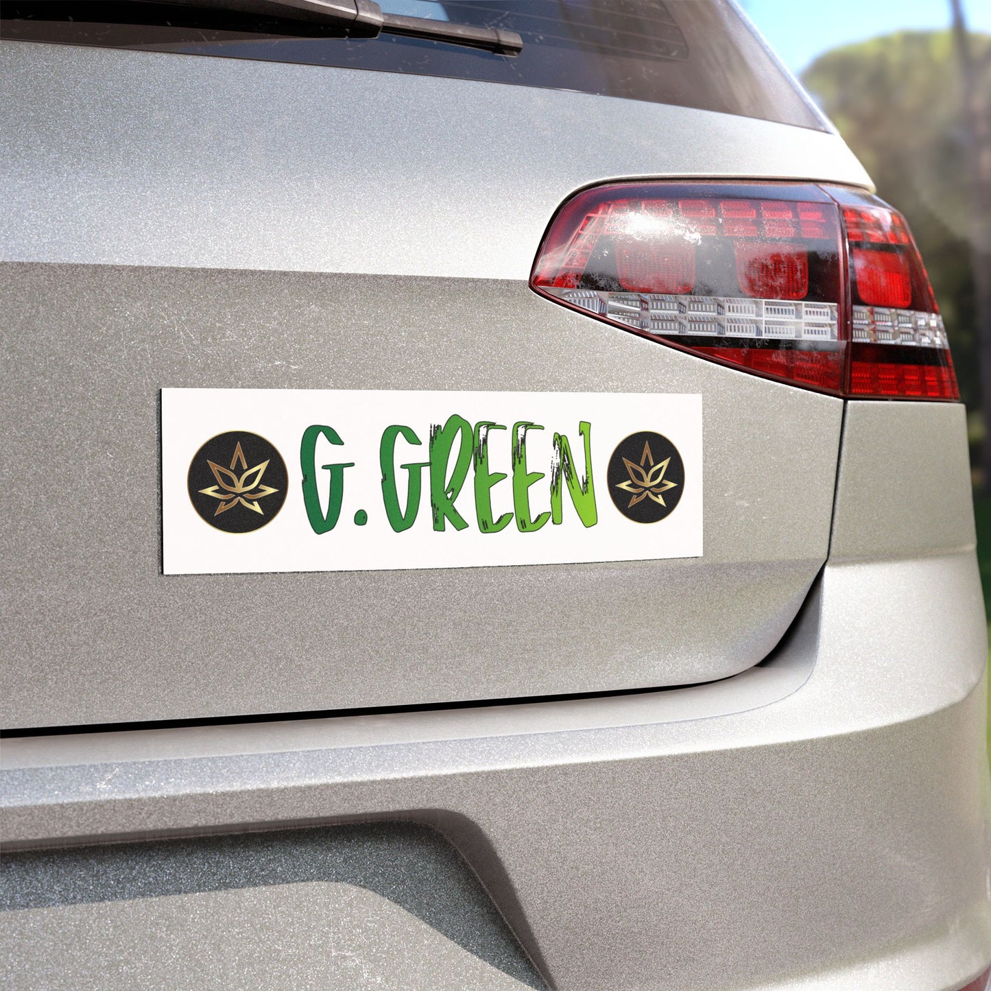 Eco-Friendly Car Magnets, Personalized Vehicle Decor, G. Green Plant Magnet, Nature Lover Gift, Eco-Conscious Driving Decor