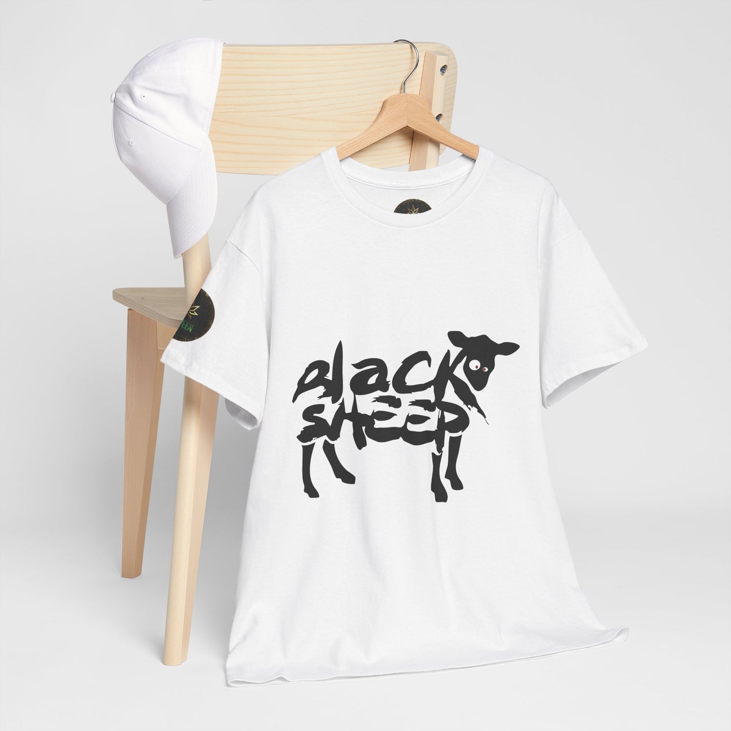 Unisex Heavy Cotton Tee featuring 'Black Sheep' and 'Highlife' Designs, Casual Streetwear, Gift for Trendsetters, Summer Fashion, [...]