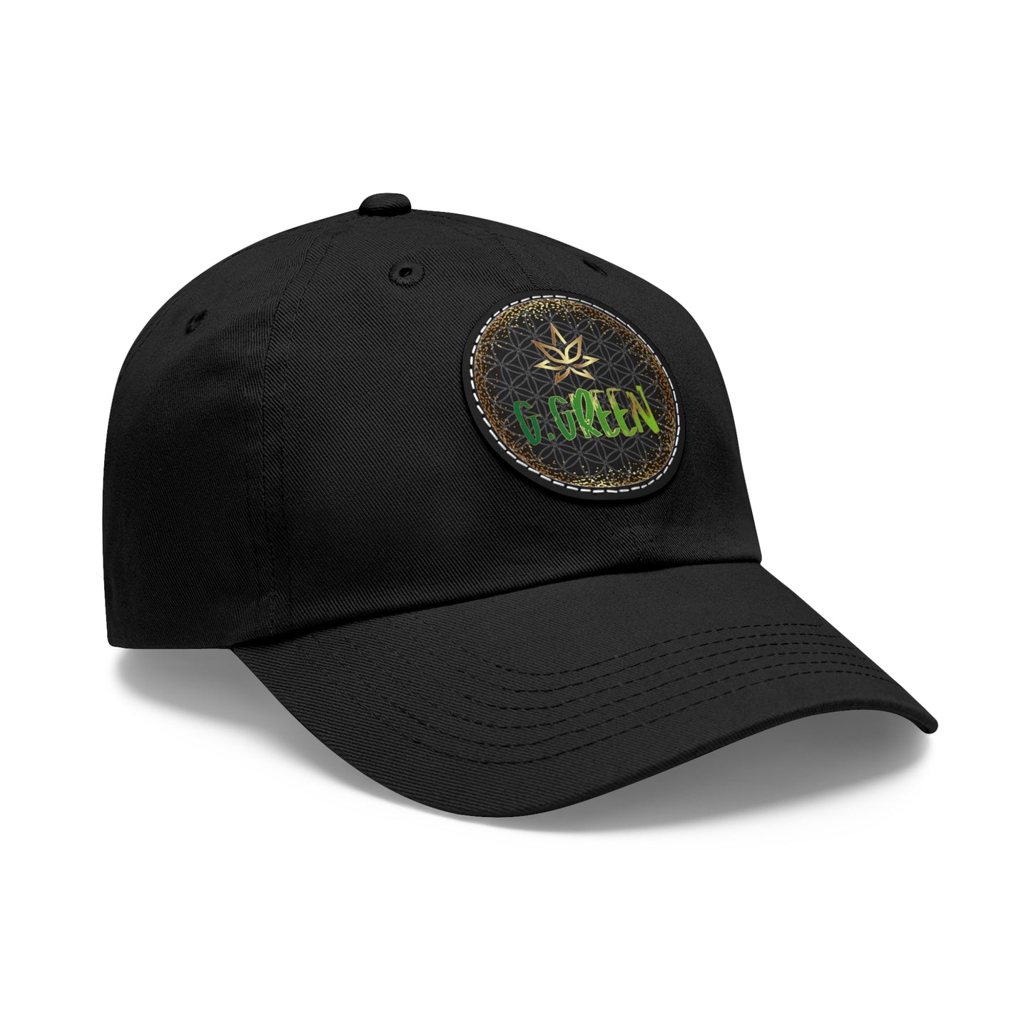 Dad Hat Leather Patch Round www ggreen fr