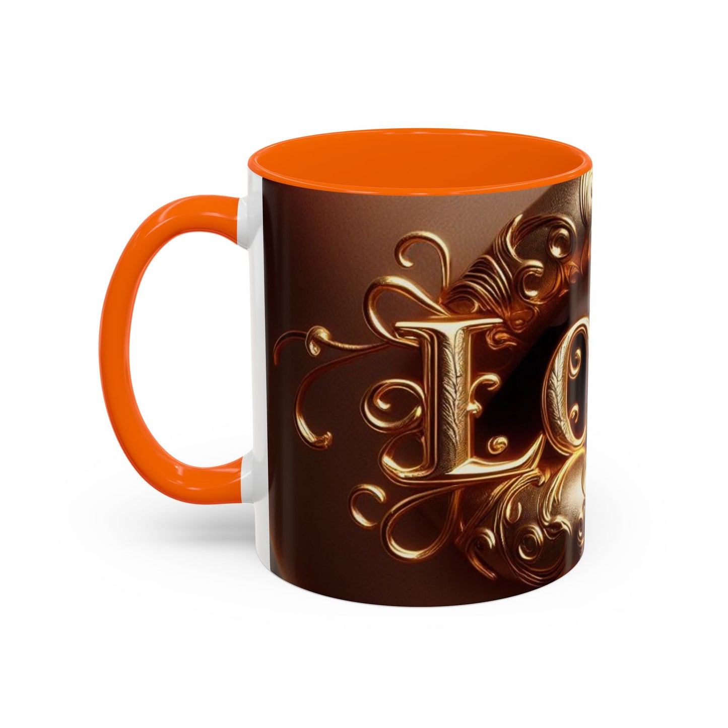 Love Accent Coffee Mug, Romantic Gift Mug, Cute Love Mug, Valentine's Day Gift, Decorative Coffee Mug, Stylish Tea Cup