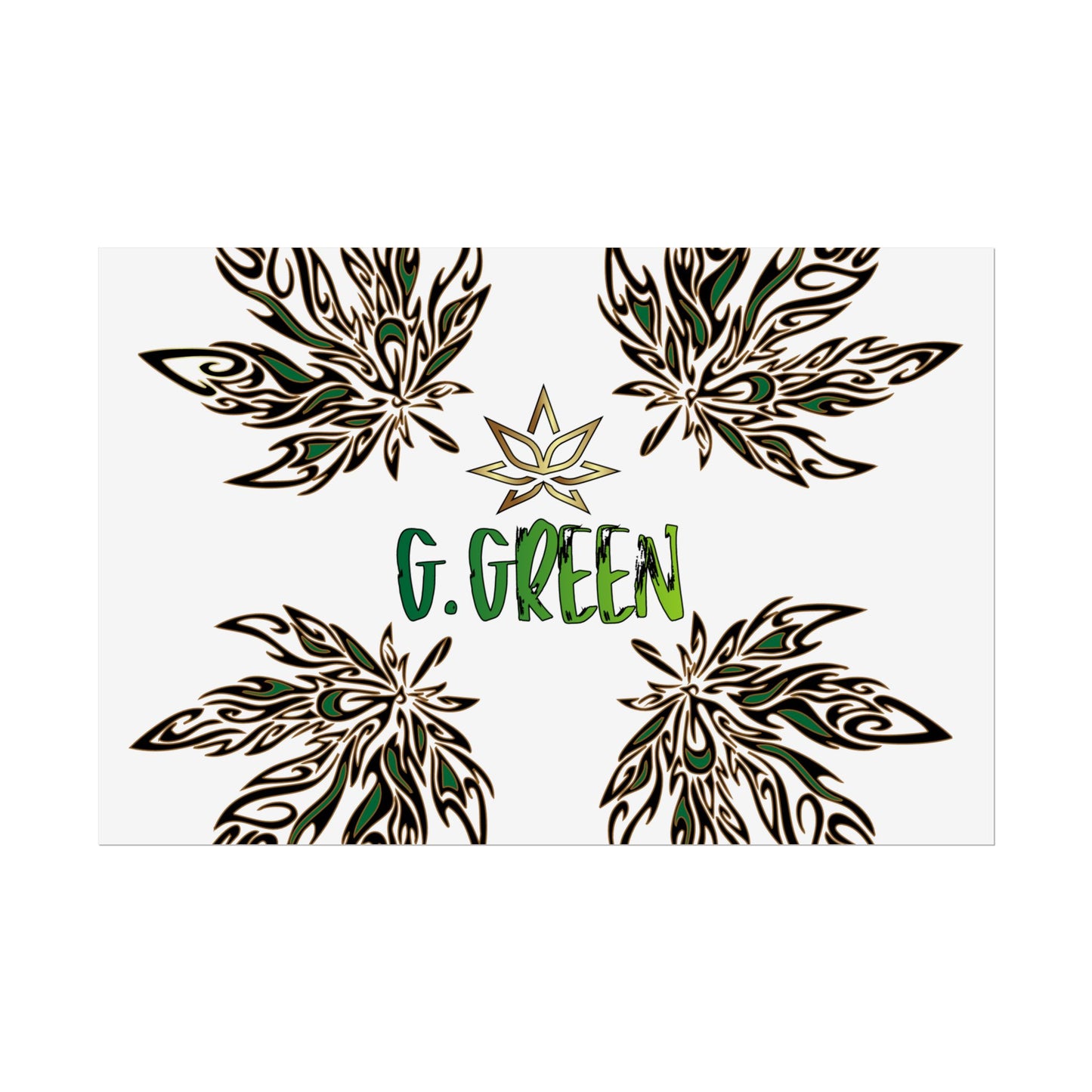 Bohemian Leaf Art Print, Nature Decor, Greenery Wall Art, G. Green, Home Decor, Botanical Poster, Gift for Plant Lovers