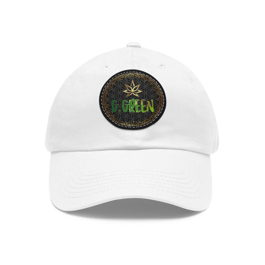 Dad Hat Leather Patch Round www ggreen fr