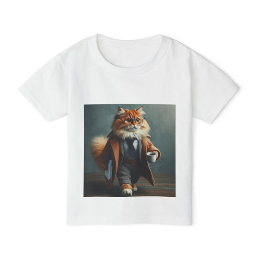 Whimsical Toddler T-shirt with Playful Cat Design, Cute Kid's Tee, Fun Gift for Toddlers, Party Wear, Birthday Gift, Everyday Style
