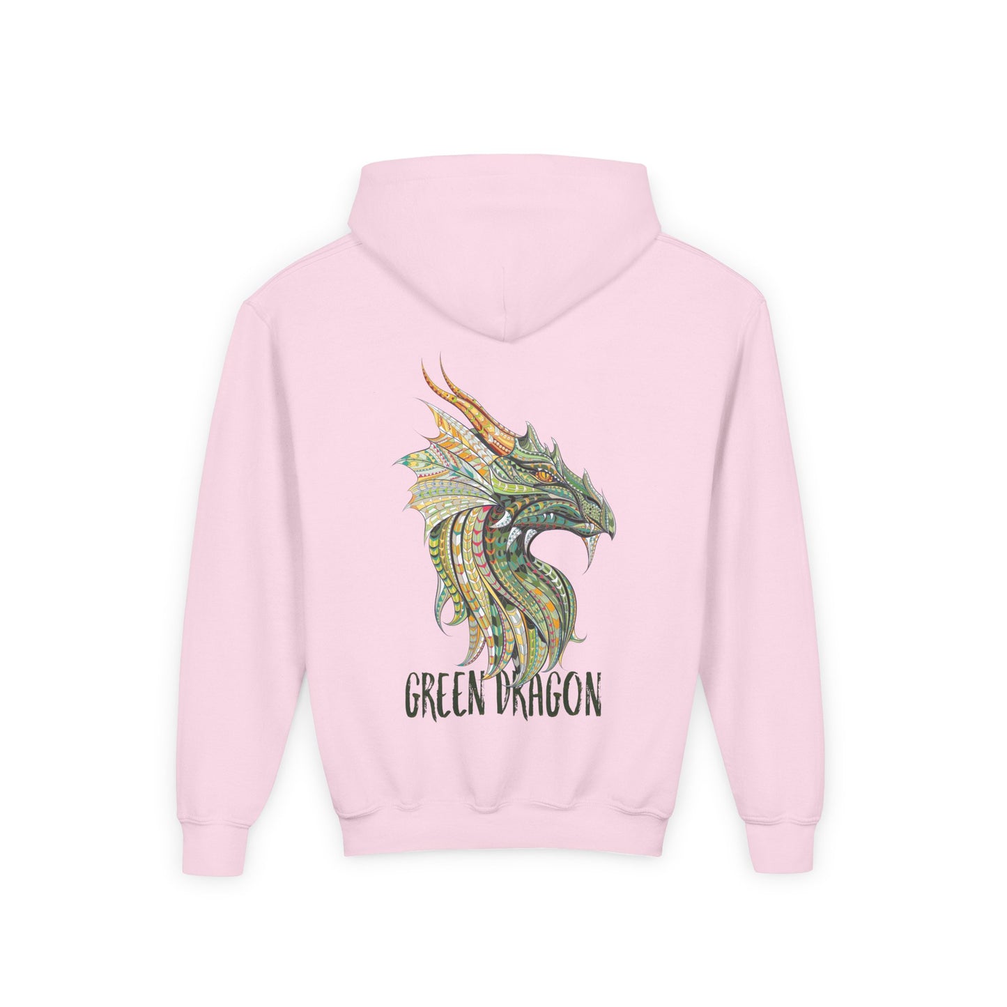 Youth Dragon Graphic Hoodie, Eco-Friendly Hoodie, Gift for Young Artists, Unique Kids Sweatshirt, Fantasy Apparel