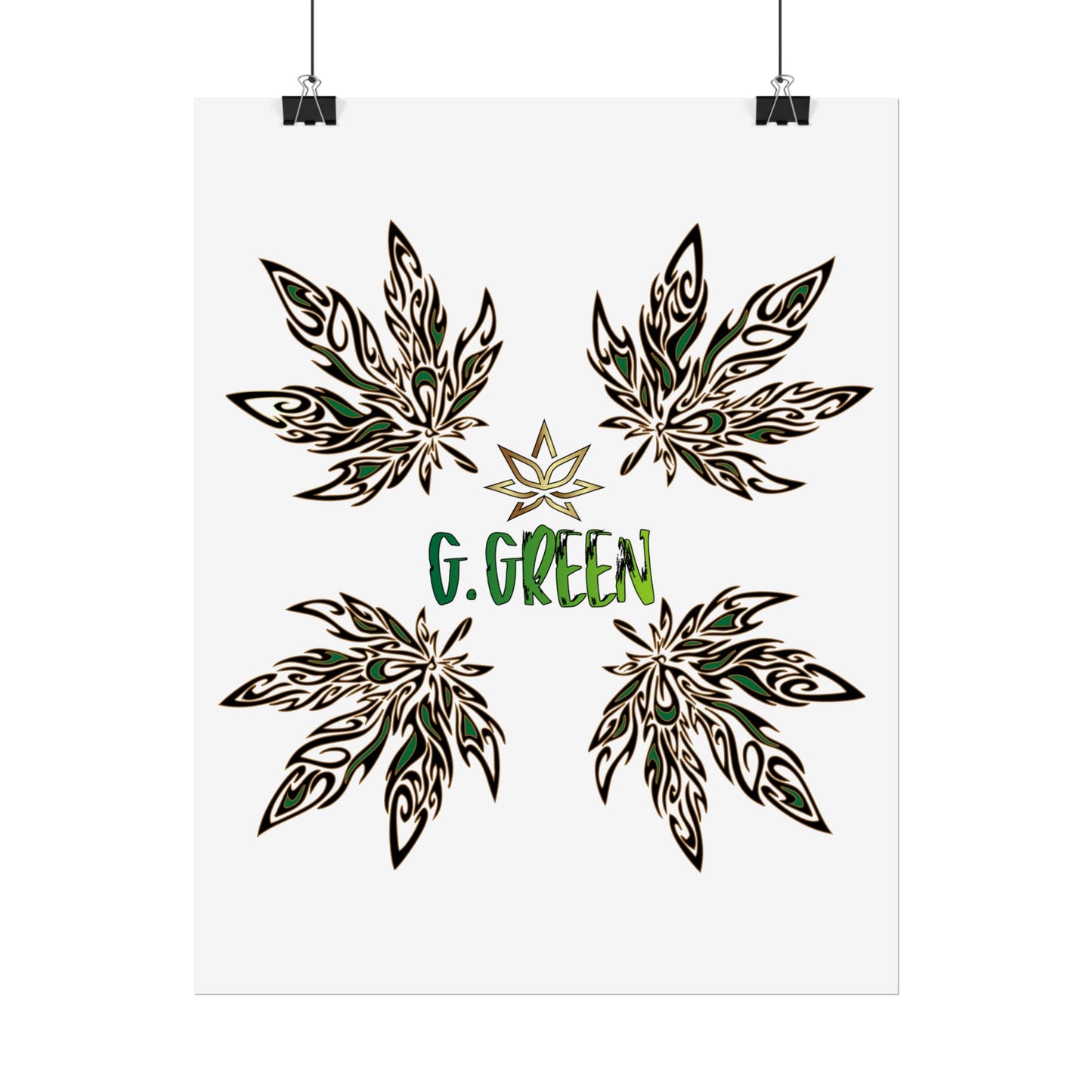 Bohemian Leaf Art Print, Nature Decor, Greenery Wall Art, G. Green, Home Decor, Botanical Poster, Gift for Plant Lovers