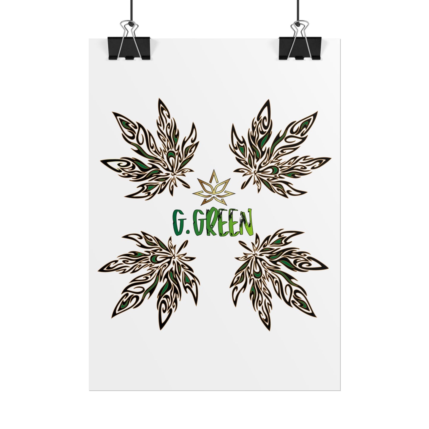 Bohemian Leaf Art Print, Nature Decor, Greenery Wall Art, G. Green, Home Decor, Botanical Poster, Gift for Plant Lovers