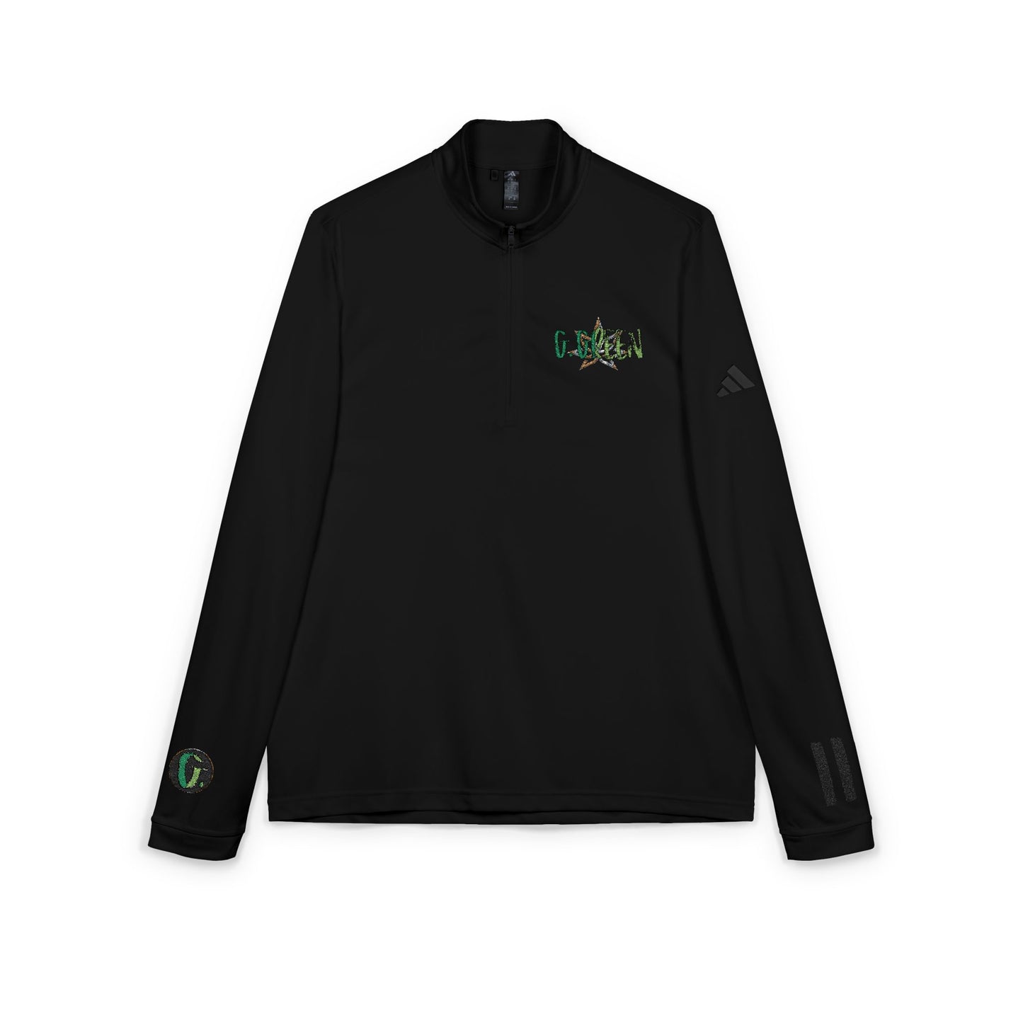 Adidas® Embroidered Quarter-Zip Pullover for Sporty Style, Activewear, Fitness Apparel, Gift for Athletes, Outdoor Gear, Casual Wear