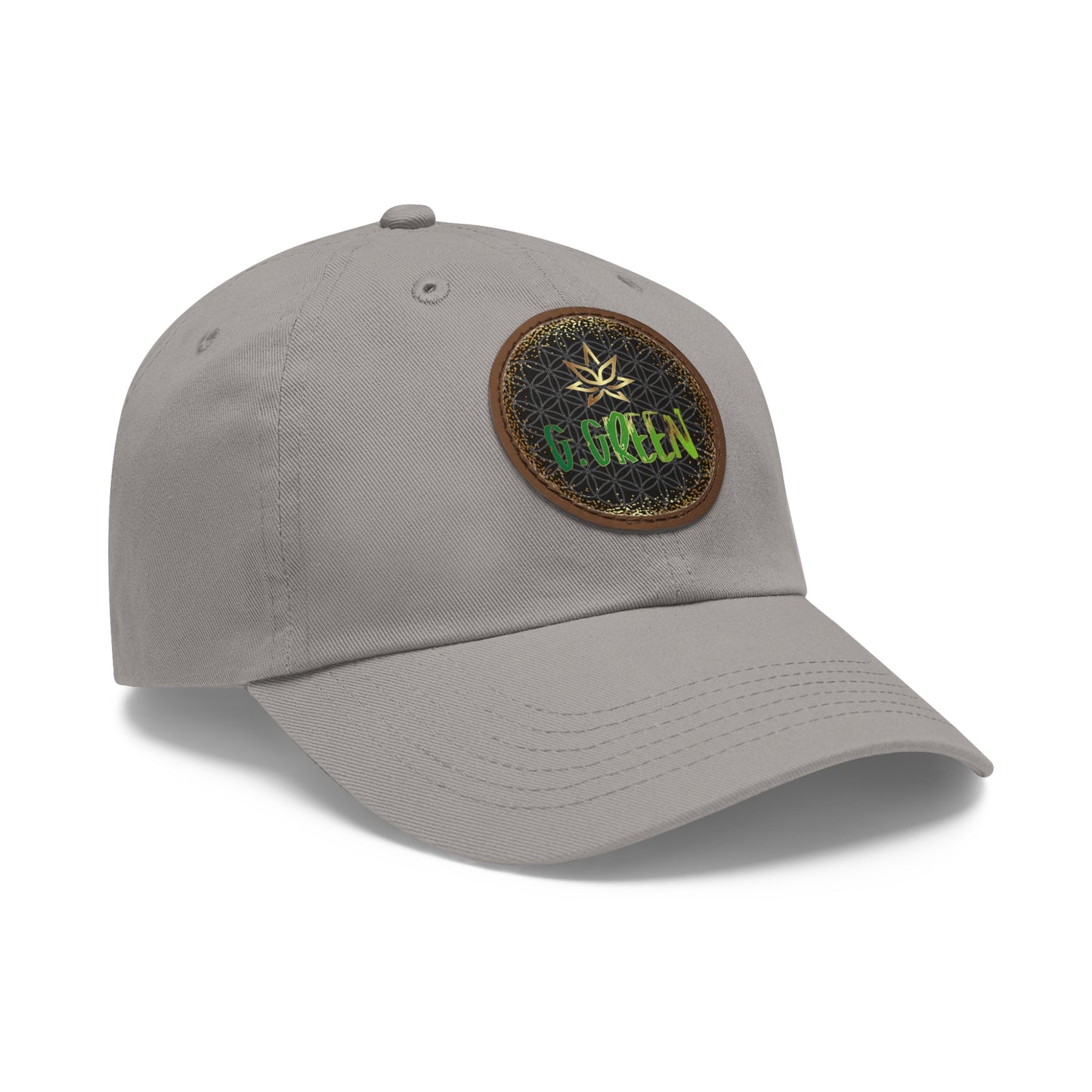 Dad Hat Leather Patch Round www ggreen fr