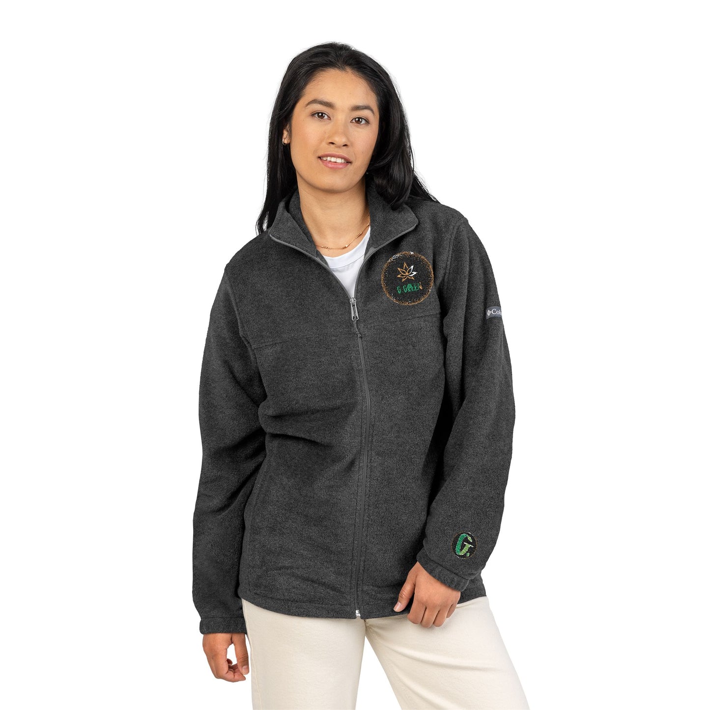 Cozy Embroidered Fleece Jacket, Comfortable Outdoor Gear, Great for Camping, Personalized Gifts, Perfect for Fall