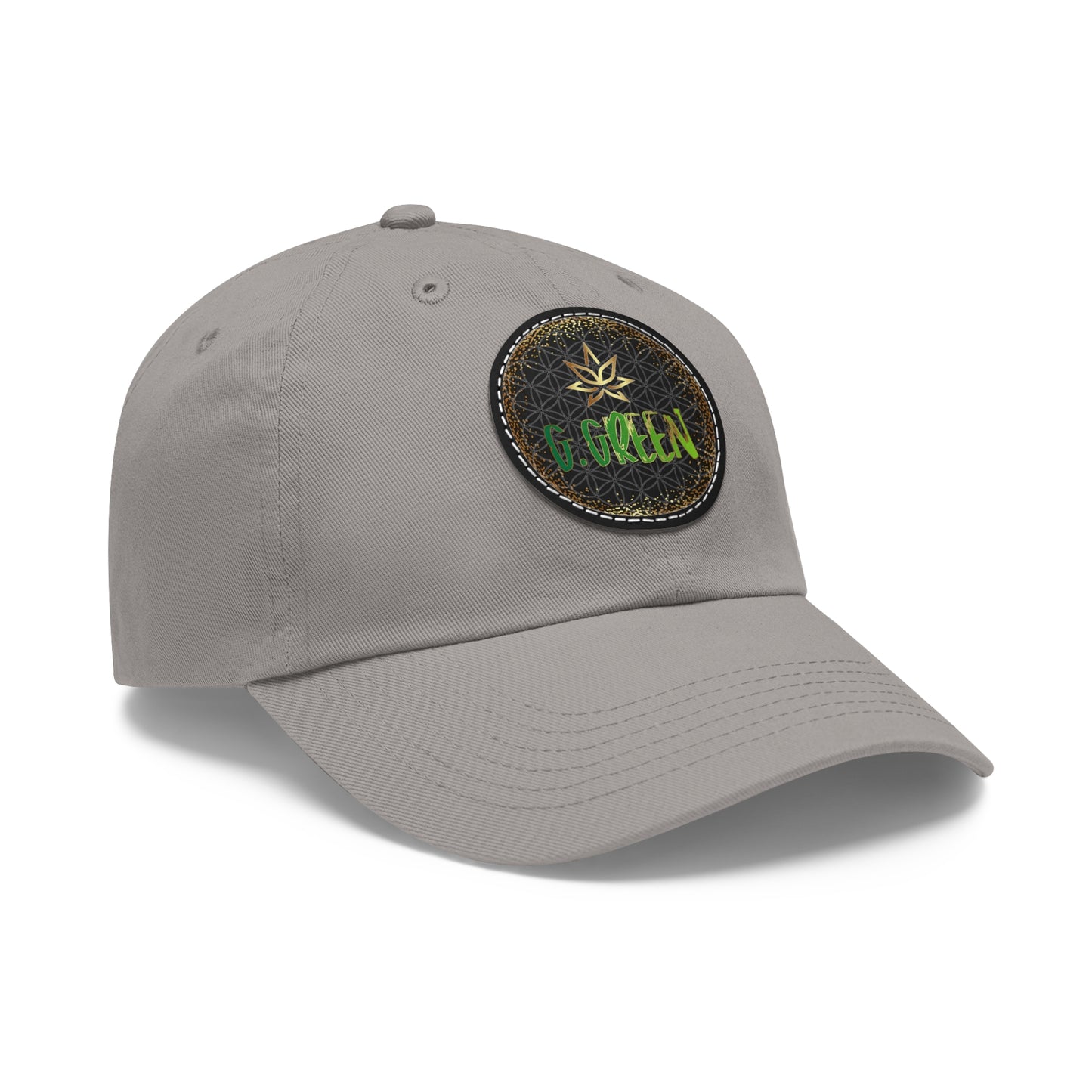 Dad Hat Leather Patch Round www ggreen fr