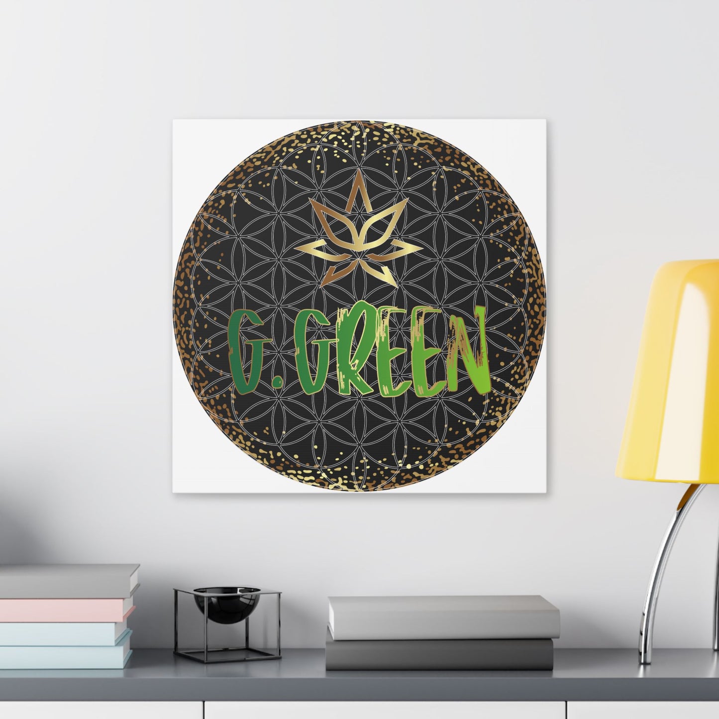 Zen Floral Canvas Art Print, Bohemian Wall Decor, Gift for Yoga Lovers, Meditation Artwork, Home Decor, Modern Art