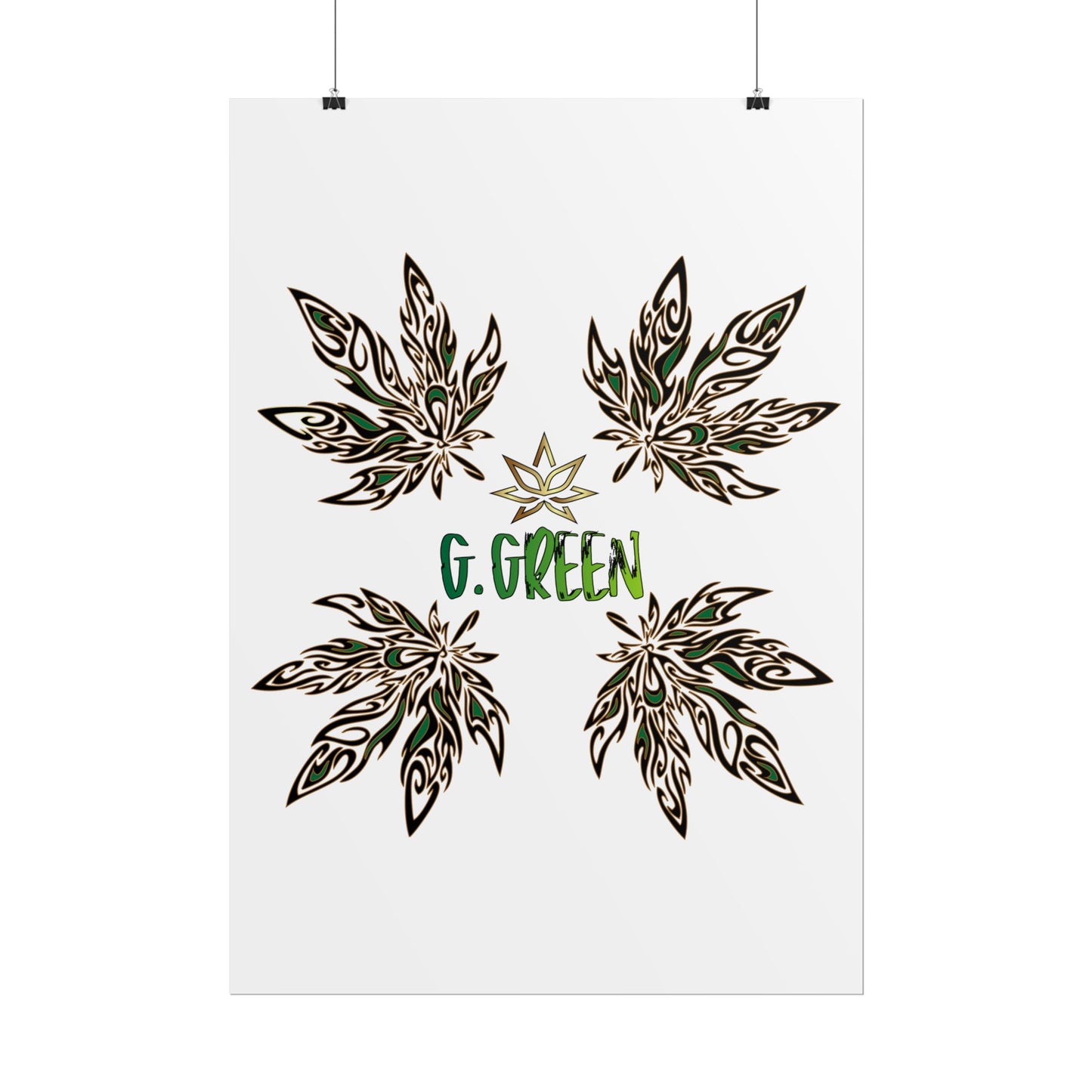Bohemian Leaf Art Print, Nature Decor, Greenery Wall Art, G. Green, Home Decor, Botanical Poster, Gift for Plant Lovers