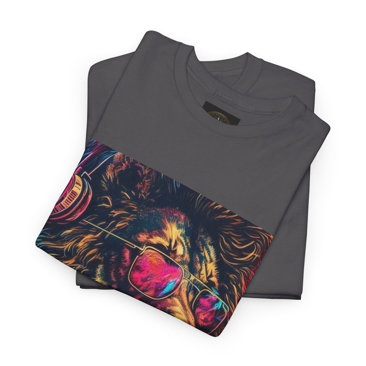 Vibrant Lion Graphic Tee, Cool Streetwear Shirt, Unisex Fashion T-Shirt, Perfect Gift for Animal Lovers, Men’s & Women’s Casual Wear