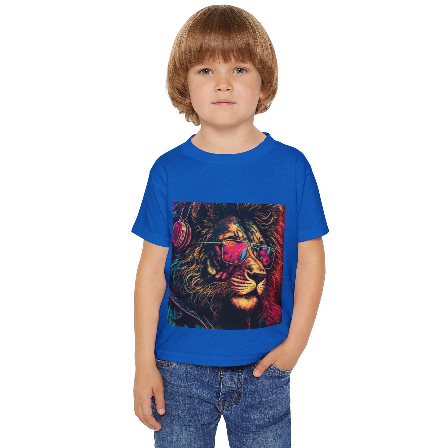 Vibrant Lion Toddler T-Shirt, Cool Children's Clothing, Fun Playwear, Birthday Gift, Kids' Fashion