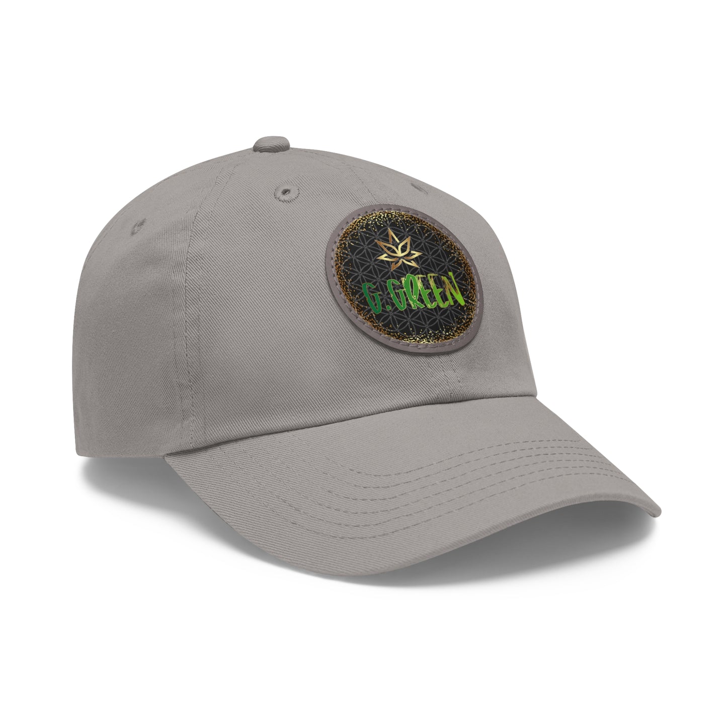 Dad Hat Leather Patch Round www ggreen fr