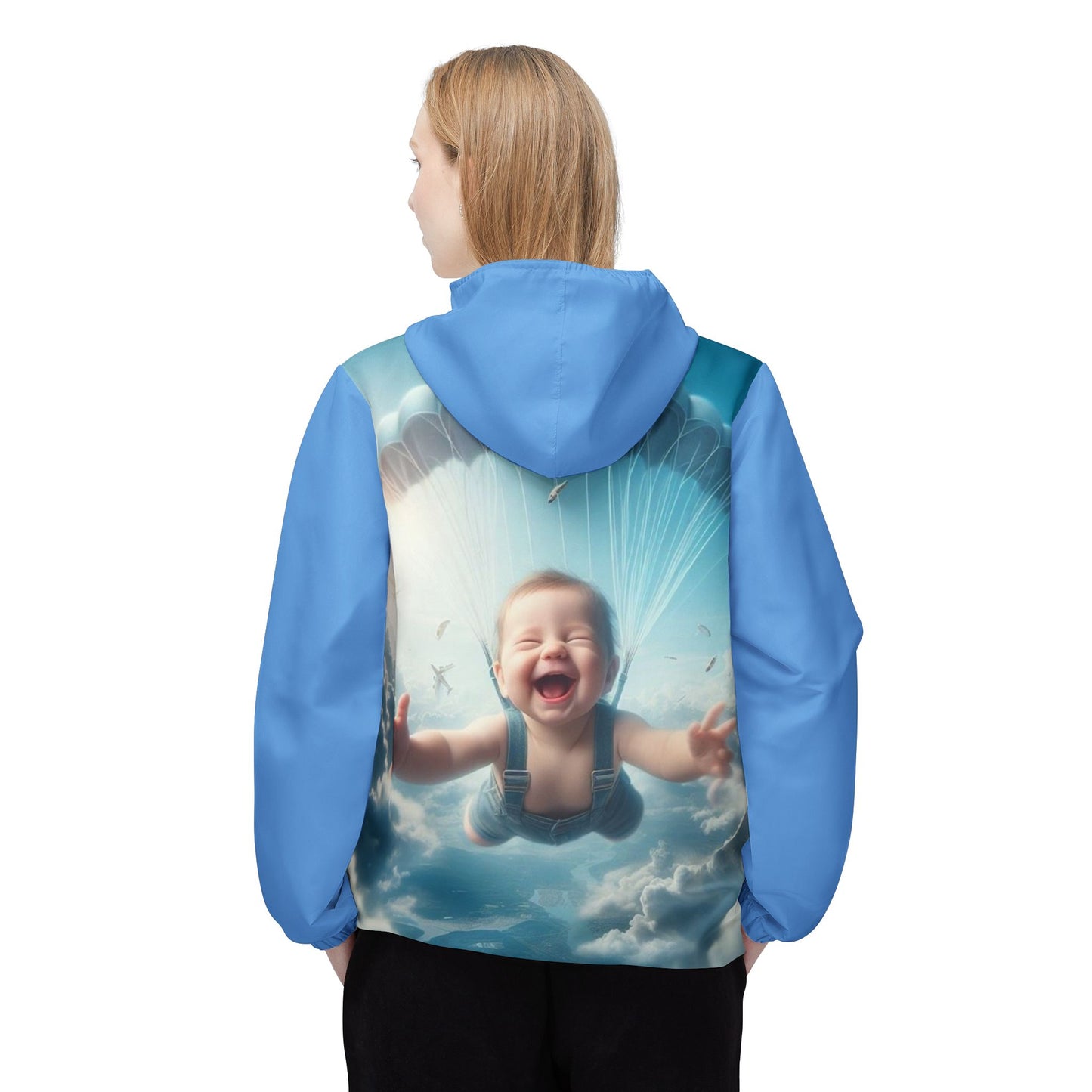Playful Baby Windbreaker Jacket, Cute Childrens Jacket, Cozie Spring Outerwear, Gift for Kids, Baby Shower Present