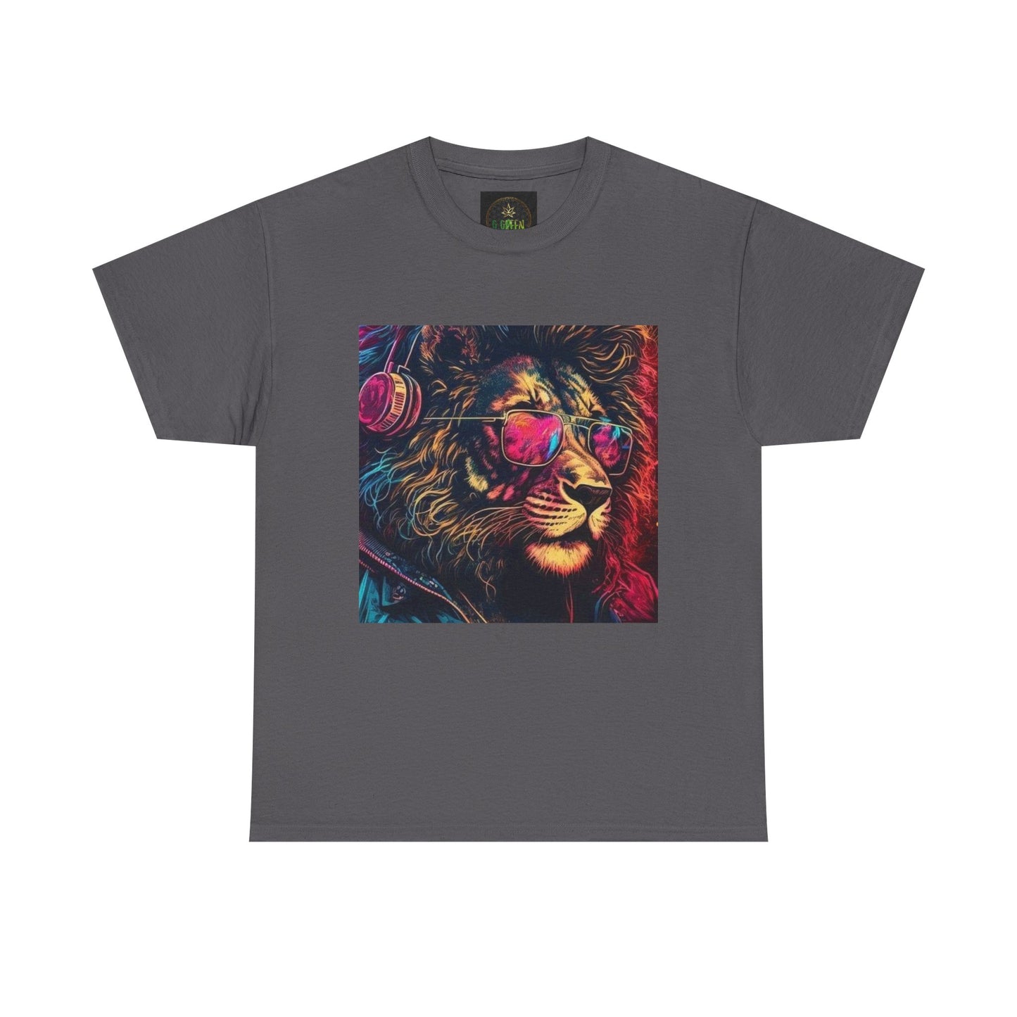 Vibrant Lion Graphic Tee, Cool Streetwear Shirt, Unisex Fashion T-Shirt, Perfect Gift for Animal Lovers, Men’s & Women’s Casual Wear