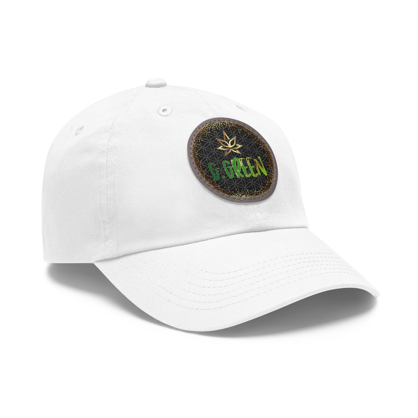 Dad Hat Leather Patch Round www ggreen fr