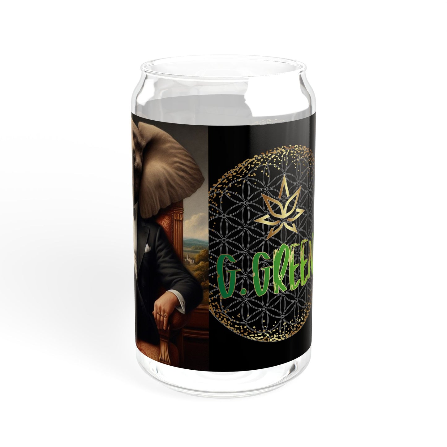 Unique Sipper Glass | Fun Elephant Design | Ideal for Parties, Gifts, and Eco-Friendly Living, 16oz Drinking Jar, Reusable Straw [...]