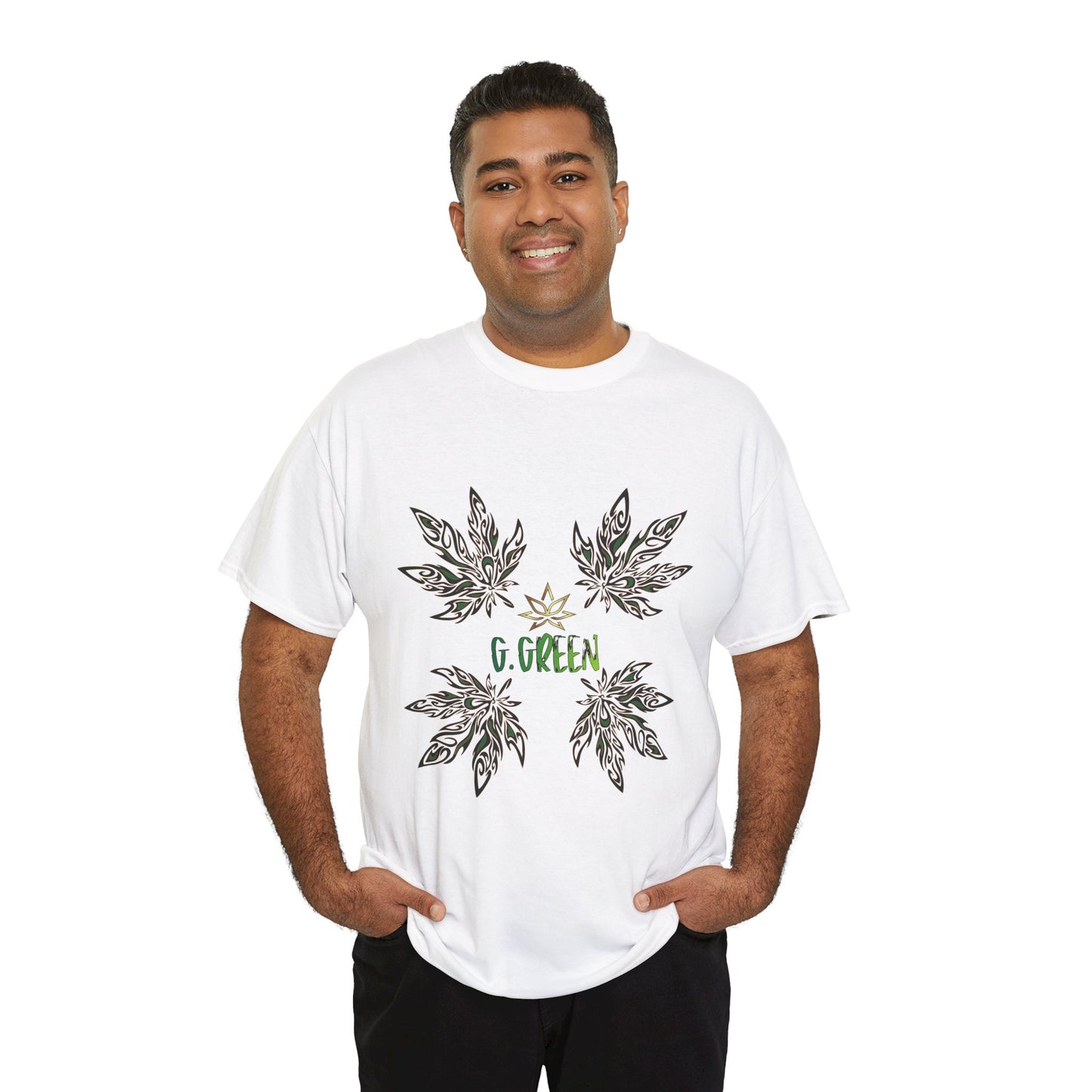 Tee-Shirt Coton Unisexe 'CannaLeaf#1' G.GREEN Design
