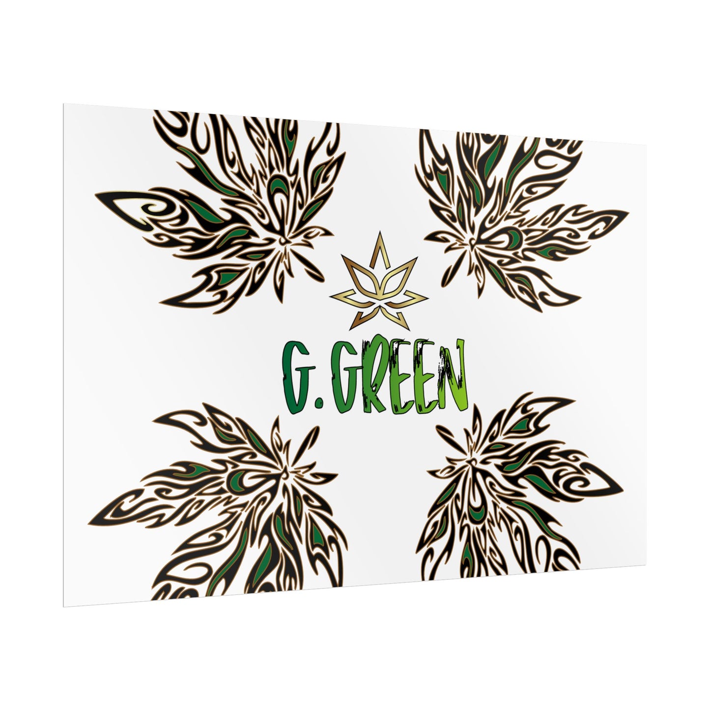 Bohemian Leaf Art Print, Nature Decor, Greenery Wall Art, G. Green, Home Decor, Botanical Poster, Gift for Plant Lovers