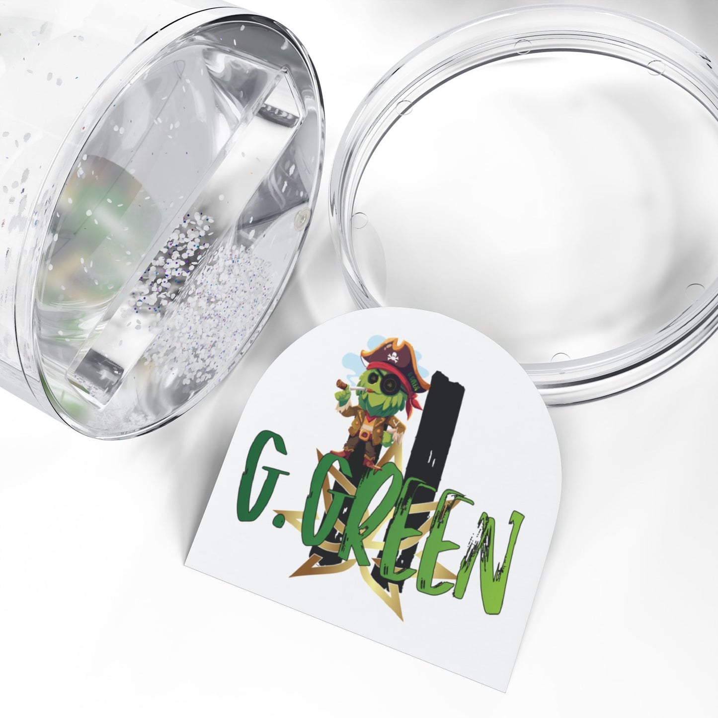 Pirate-Themed Snow Globe with Custom Name, Holiday Gift, Home Decor, Kids Room Decoration, Collectible Souvenir