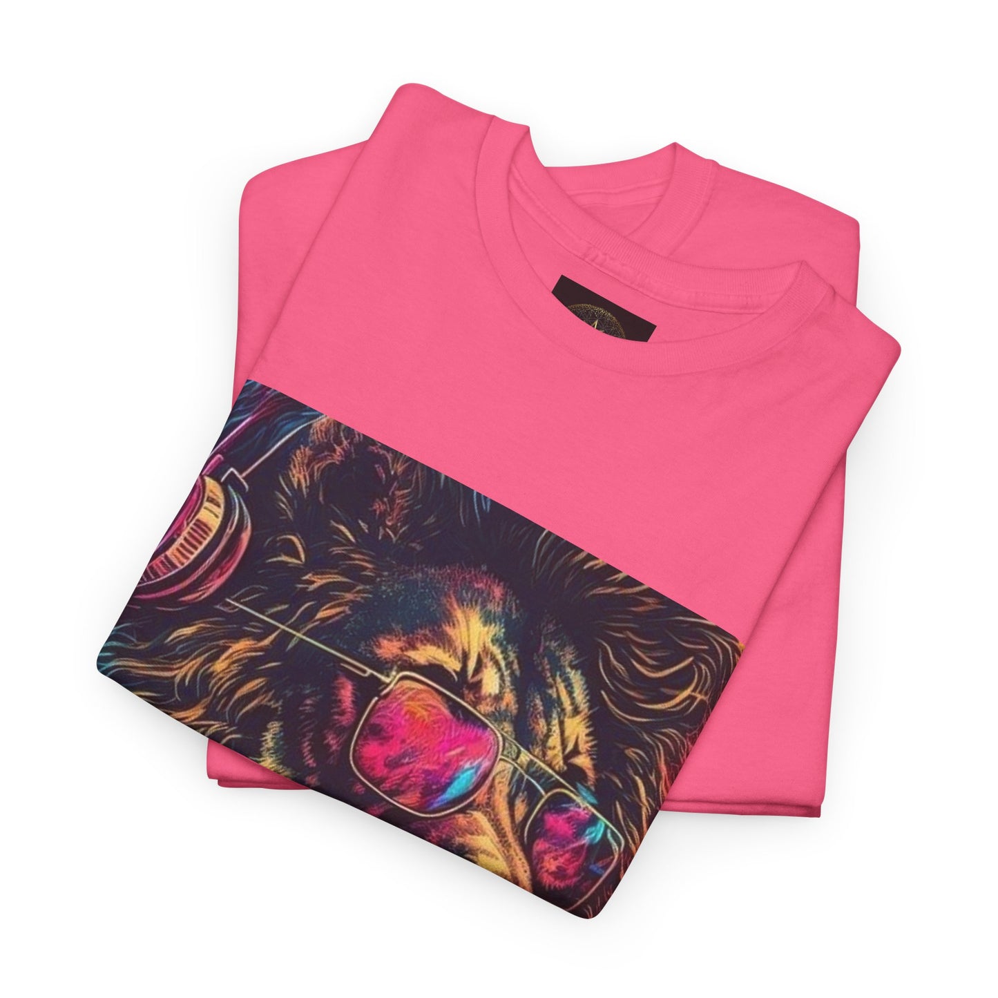 Vibrant Lion Graphic Tee, Cool Streetwear Shirt, Unisex Fashion T-Shirt, Perfect Gift for Animal Lovers, Men’s & Women’s Casual Wear
