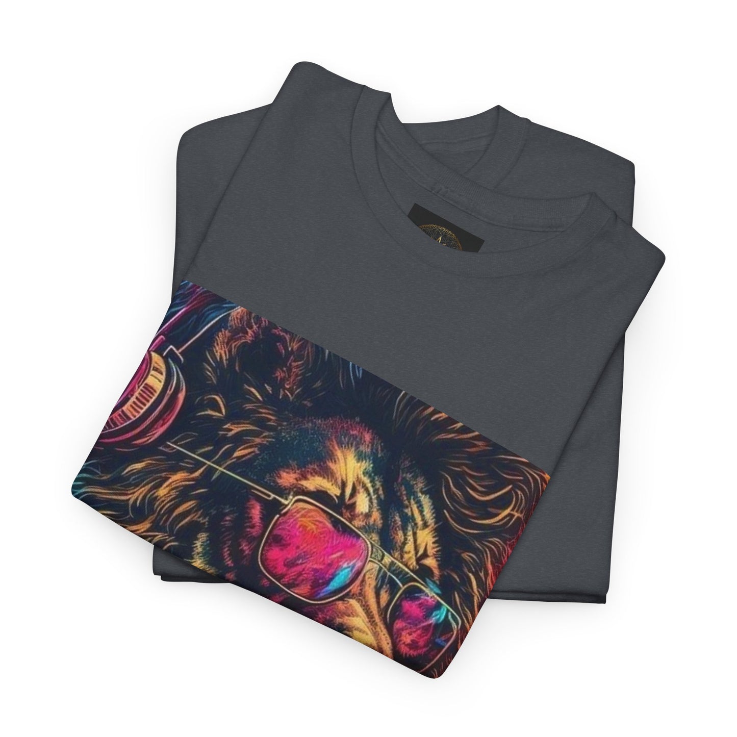 Vibrant Lion Graphic Tee, Cool Streetwear Shirt, Unisex Fashion T-Shirt, Perfect Gift for Animal Lovers, Men’s & Women’s Casual Wear