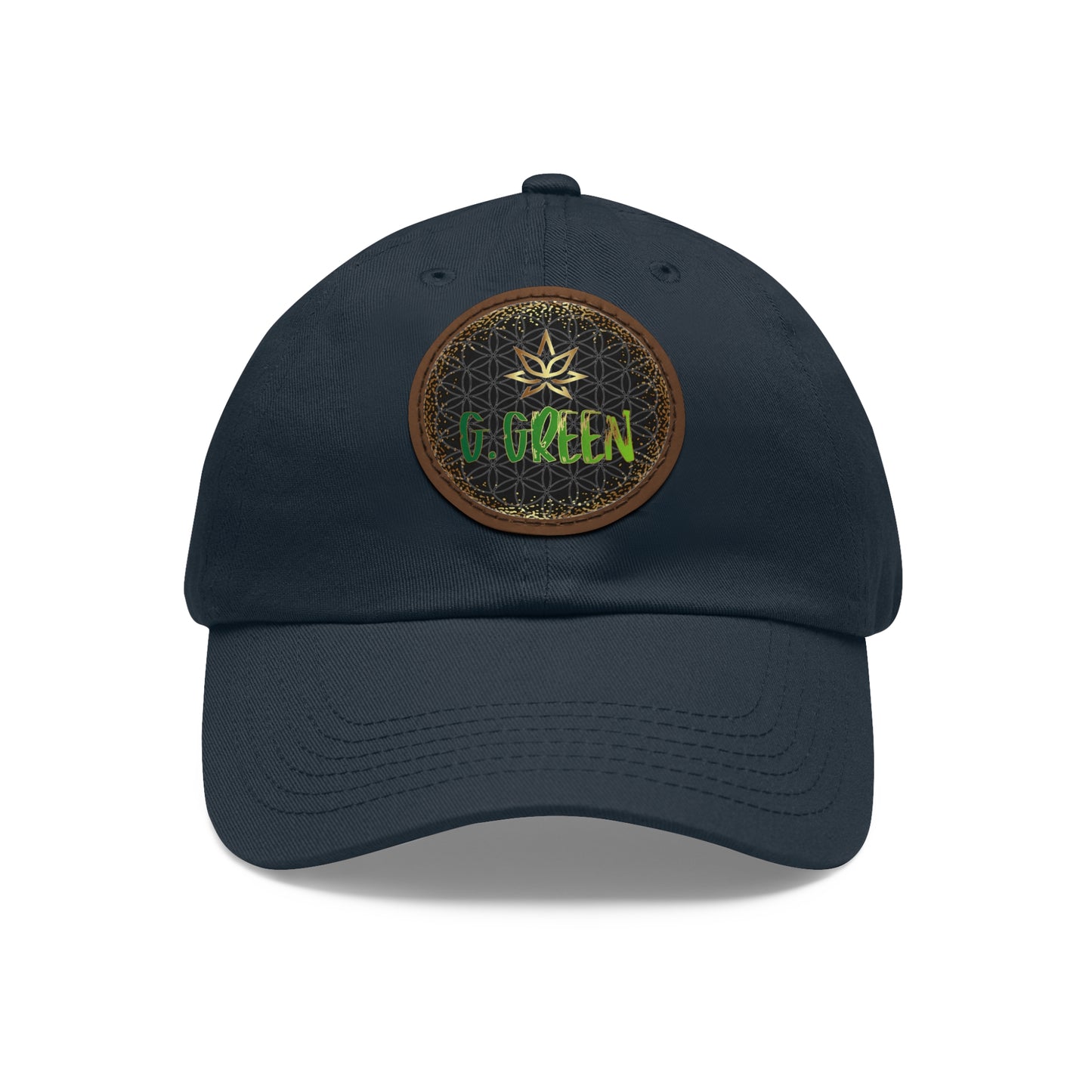 Dad Hat Leather Patch Round www ggreen fr