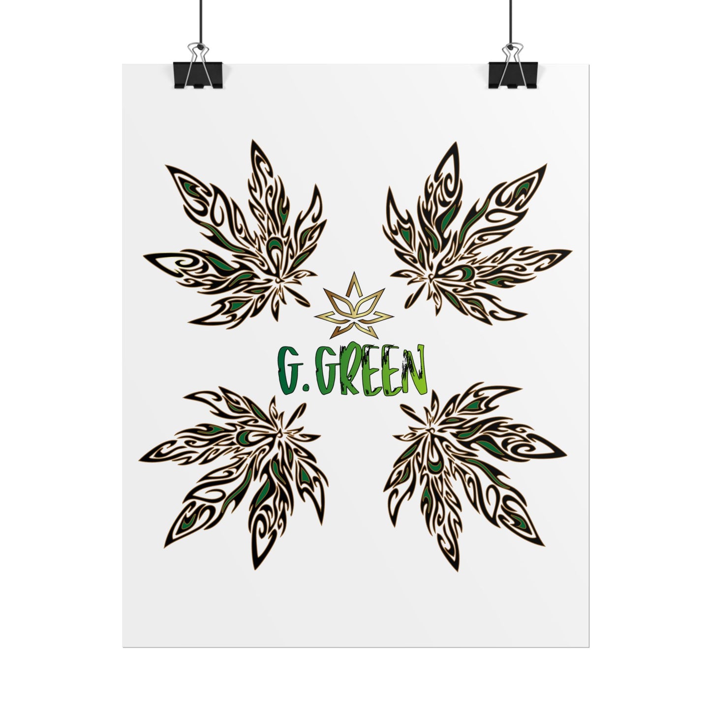 Bohemian Leaf Art Print, Nature Decor, Greenery Wall Art, G. Green, Home Decor, Botanical Poster, Gift for Plant Lovers