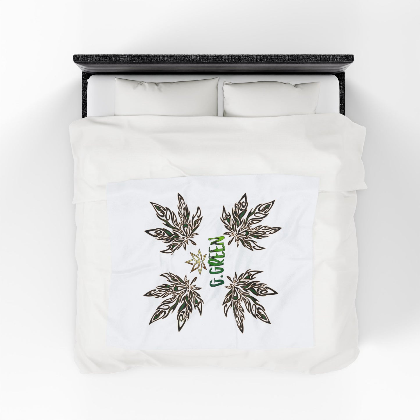 Cozy Velveteen Plush Blanket for Relaxation, Boho Style Decor, Gift for Nature Lovers, Home Comfort, Cozy Nights