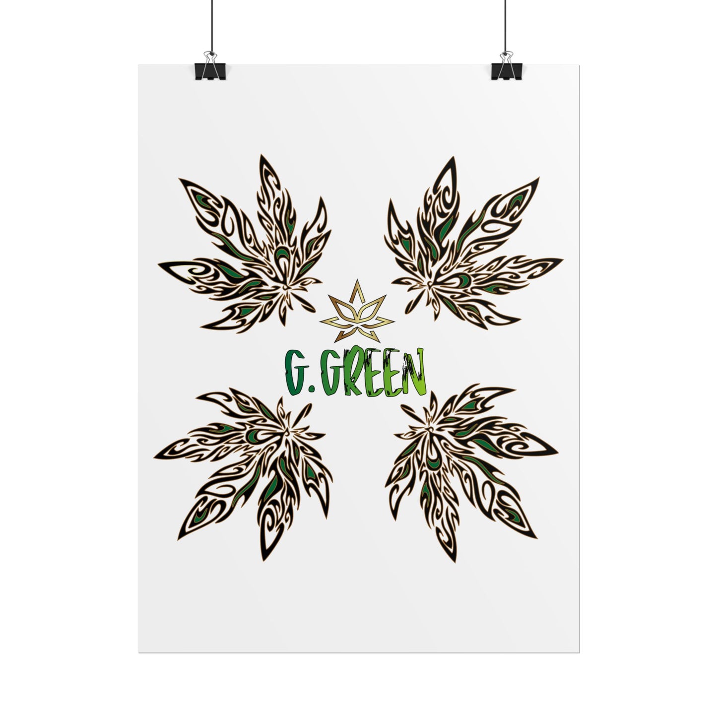 Bohemian Leaf Art Print, Nature Decor, Greenery Wall Art, G. Green, Home Decor, Botanical Poster, Gift for Plant Lovers