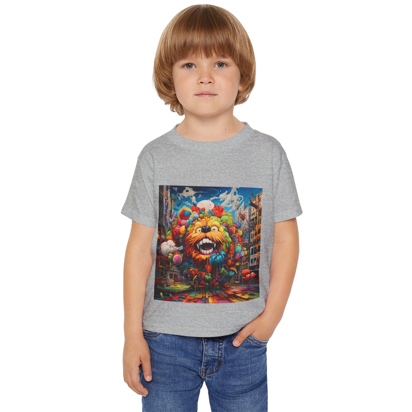 Whimsical Toddler T-Shirt with Colorful Balloon Lion Design, Cute Kids Tee, Birthday Gift, Playtime Apparel, Fun Art Shirt, Unique [...]