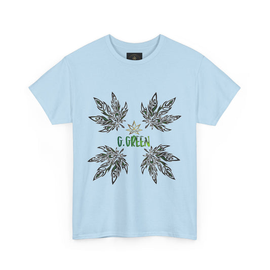 Leafy Green Unisex Cotton Tee, Eco-Friendly T-Shirt, Plant Lover Gift, Graphic Tee, Summer Fashion, Casual Wear