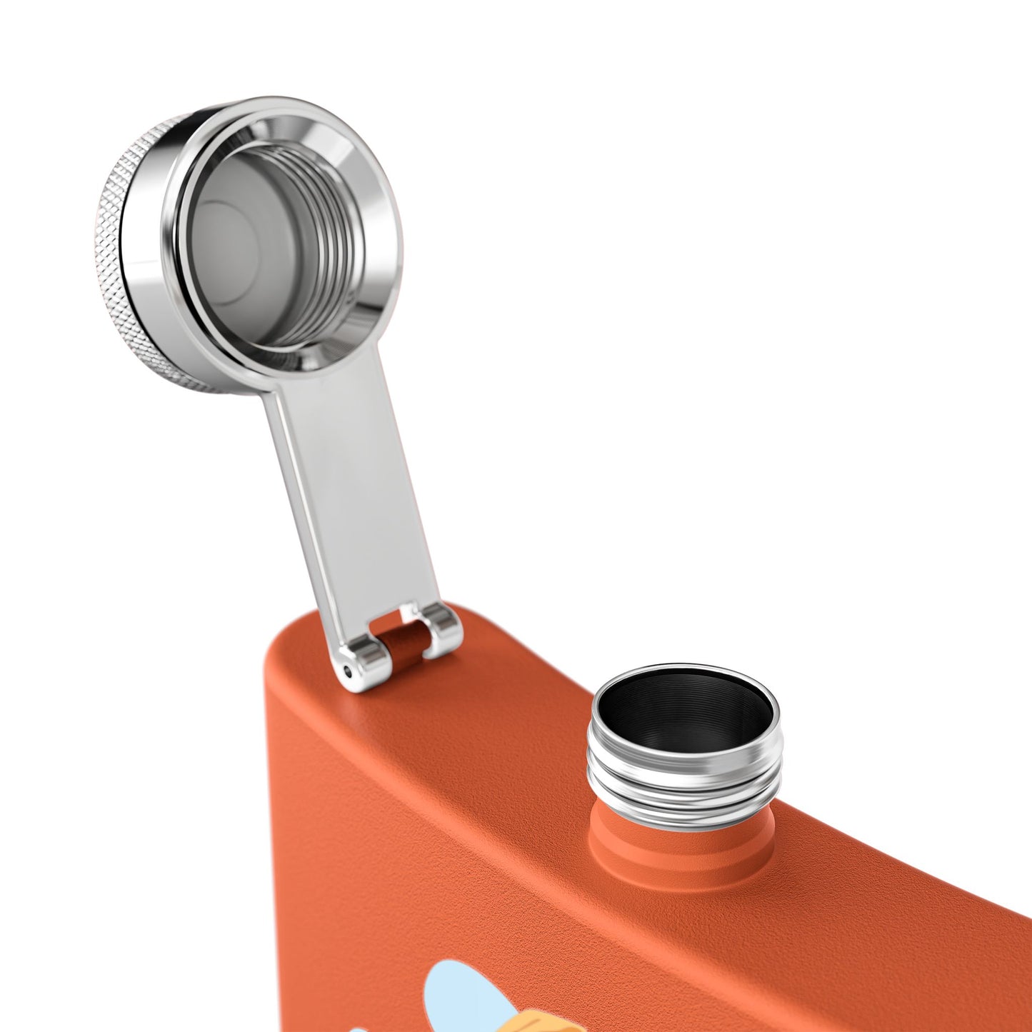 Whimsical Pirate Flask, 6oz Stainless Steel Gift, Fun Party Accessory, Unique Groomsmen Gift, Adventure Enthusiast Flask, Novelty Drinkware