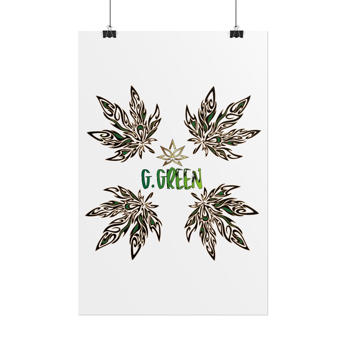 Bohemian Leaf Art Print, Nature Decor, Greenery Wall Art, G. Green, Home Decor, Botanical Poster, Gift for Plant Lovers