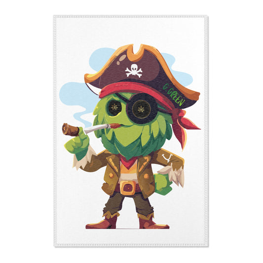 Pirate-Themed Area Rug with Playful Design, Perfect for Kids' Rooms, Game Rooms, Fun Décor, Birthday Gifts, Unique Home Accents