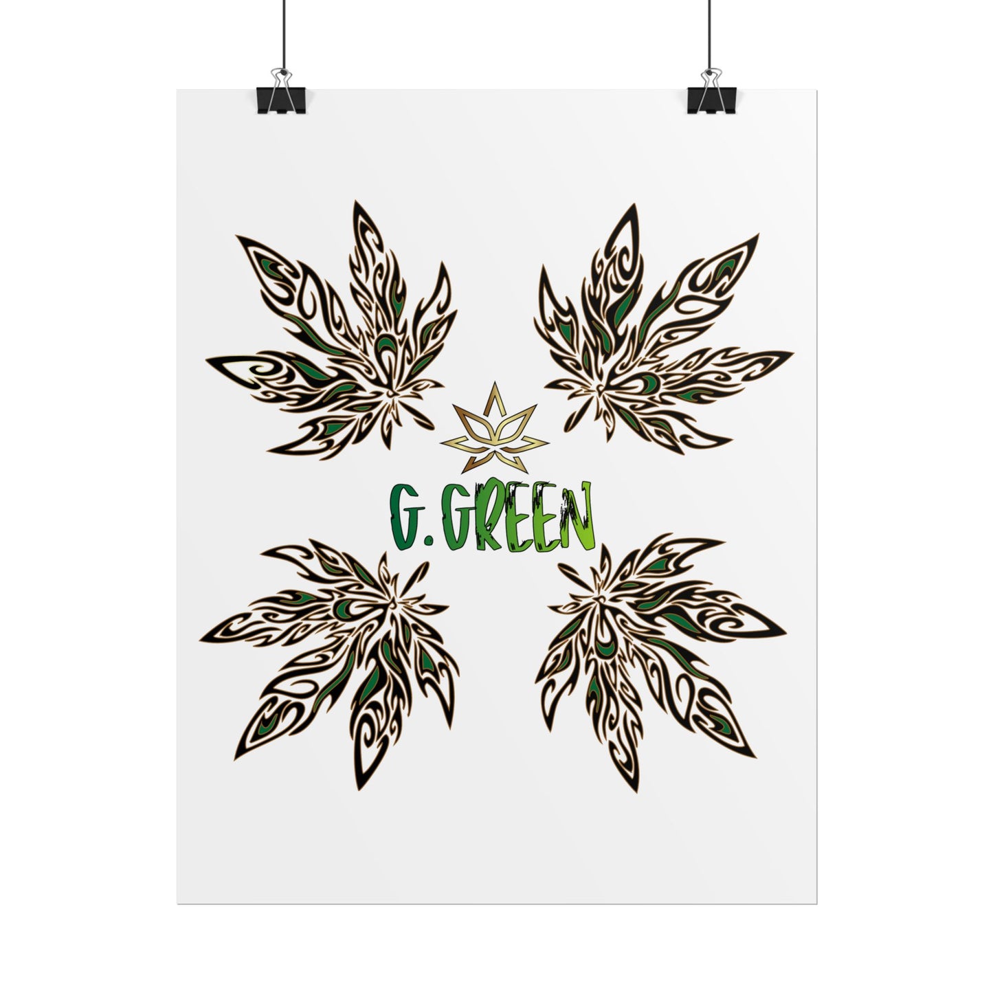 Bohemian Leaf Art Print, Nature Decor, Greenery Wall Art, G. Green, Home Decor, Botanical Poster, Gift for Plant Lovers