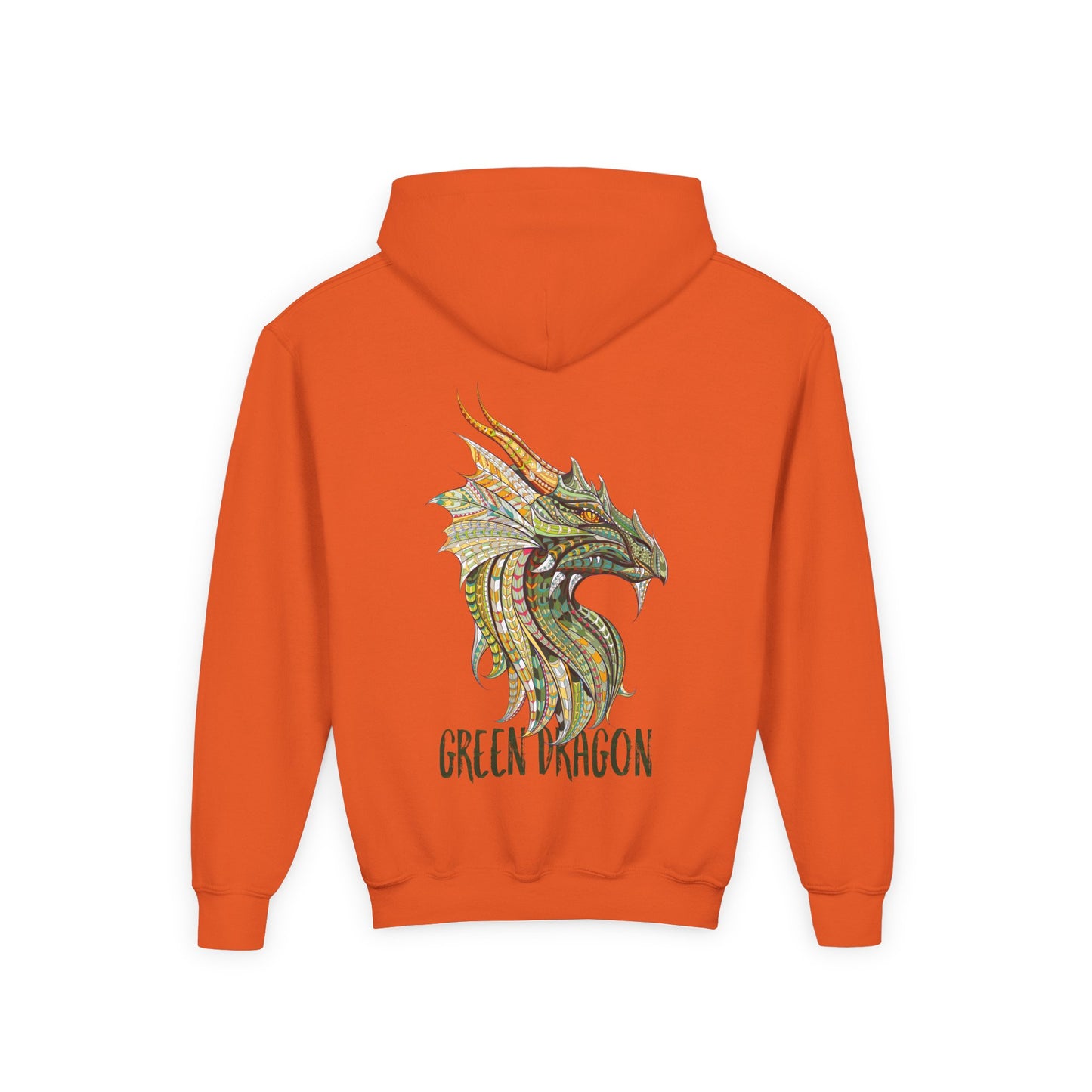 Youth Dragon Graphic Hoodie, Eco-Friendly Hoodie, Gift for Young Artists, Unique Kids Sweatshirt, Fantasy Apparel