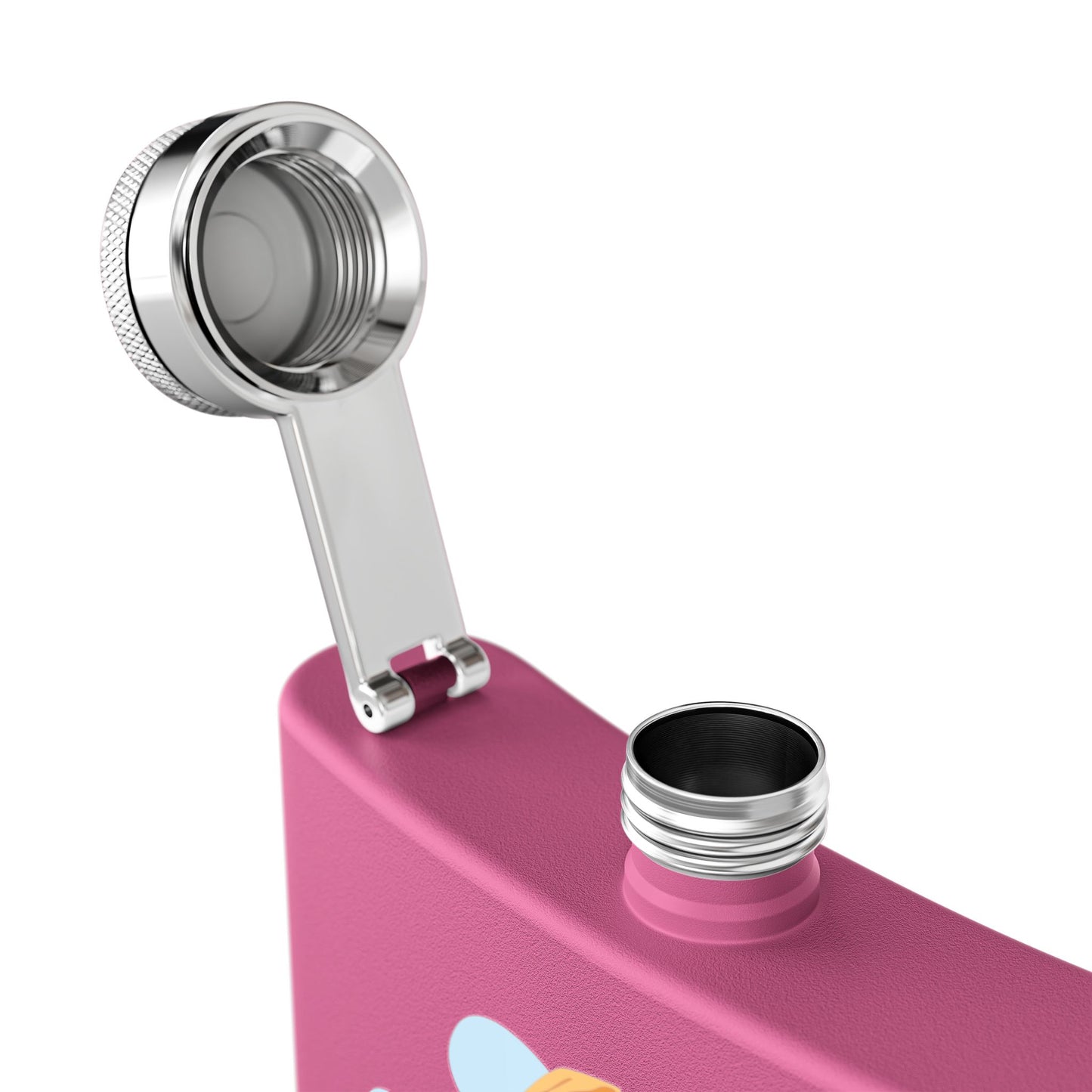 Whimsical Pirate Flask, 6oz Stainless Steel Gift, Fun Party Accessory, Unique Groomsmen Gift, Adventure Enthusiast Flask, Novelty Drinkware