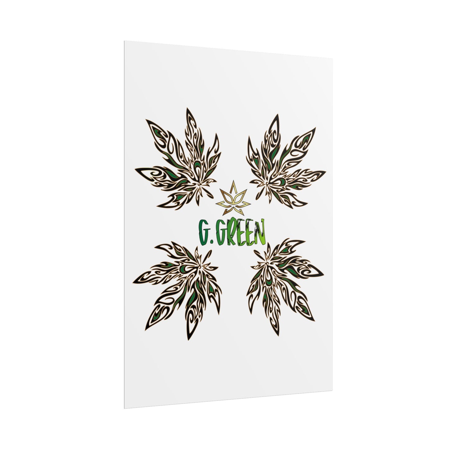 Bohemian Leaf Art Print, Nature Decor, Greenery Wall Art, G. Green, Home Decor, Botanical Poster, Gift for Plant Lovers