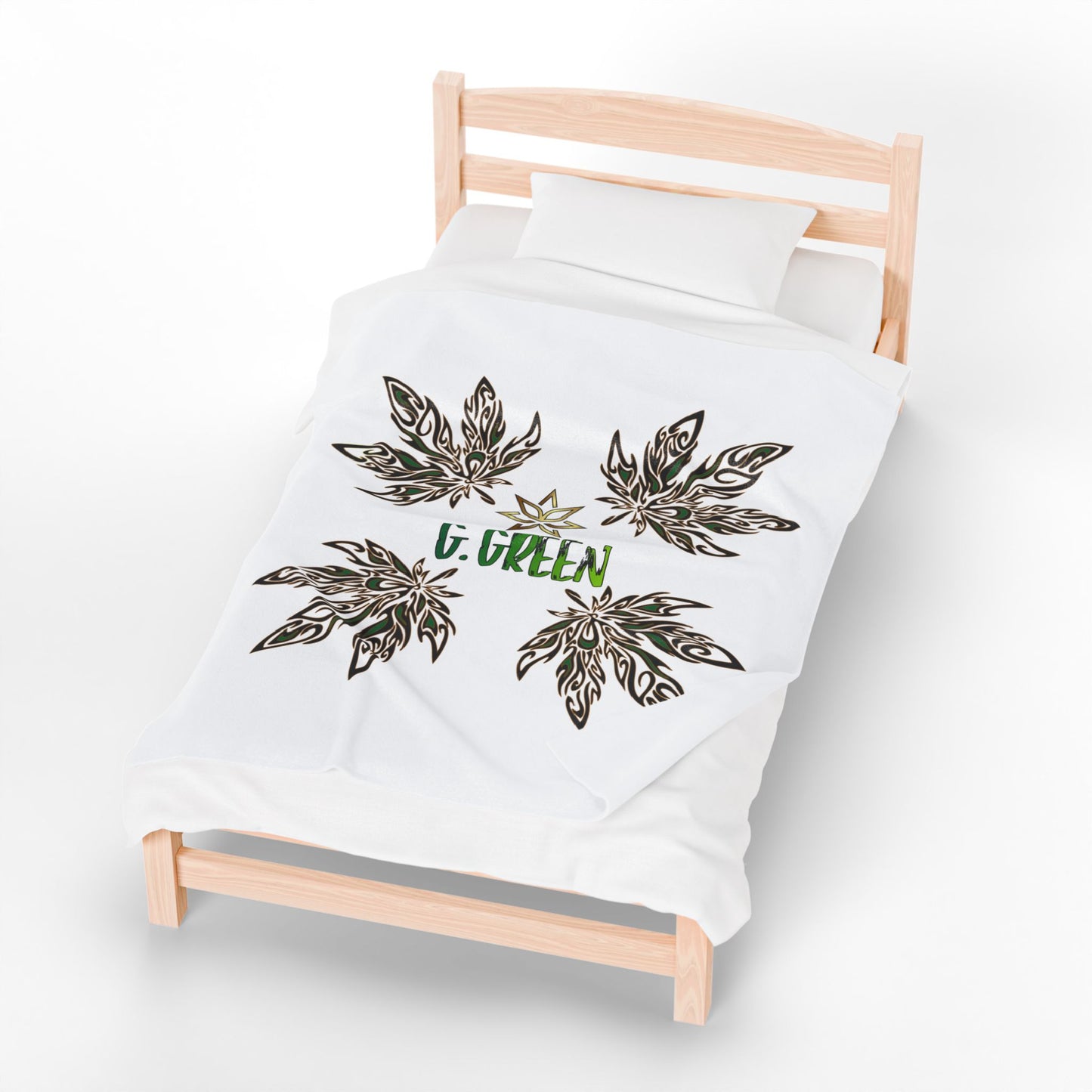 Cozy Velveteen Plush Blanket for Relaxation, Boho Style Decor, Gift for Nature Lovers, Home Comfort, Cozy Nights