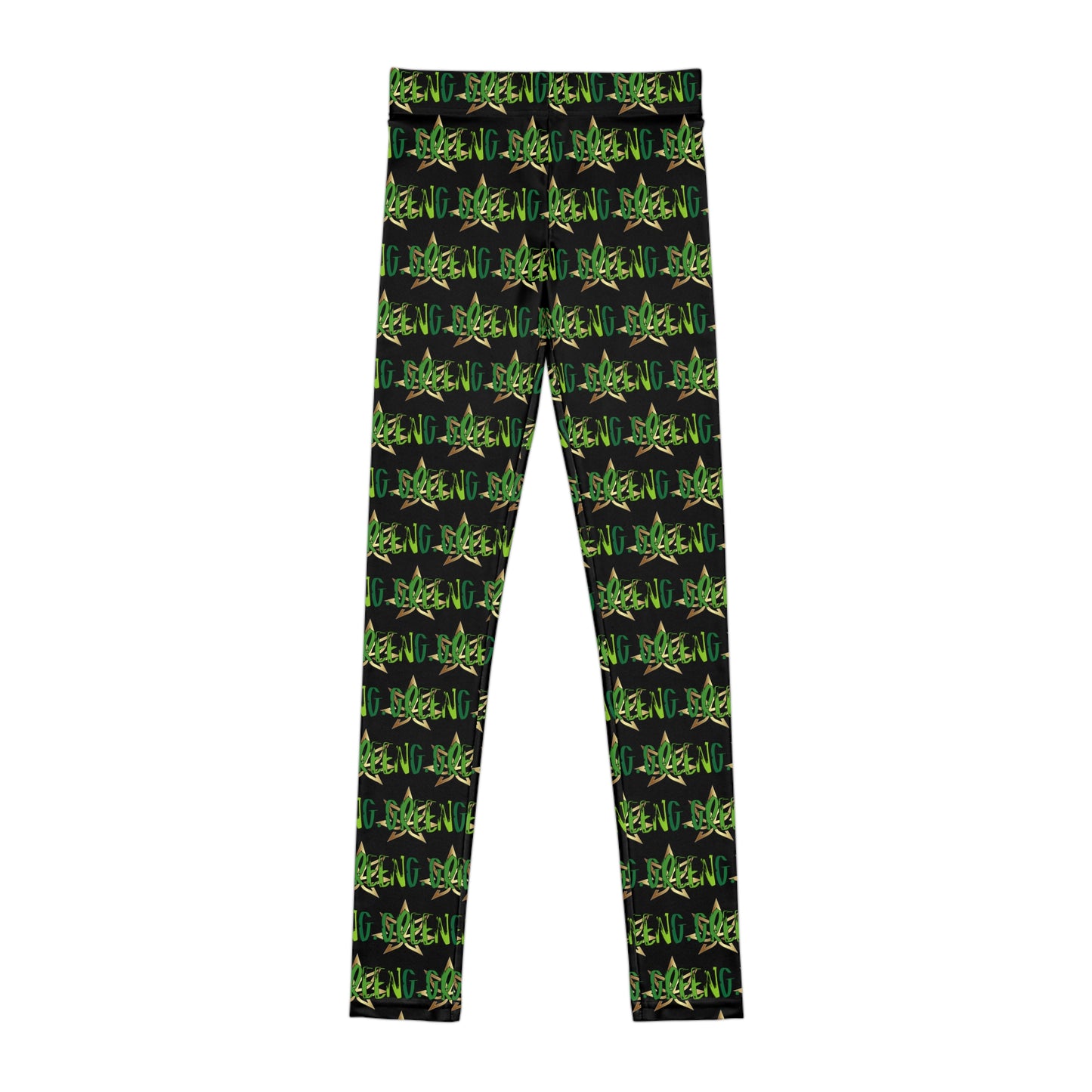 Youth Leggings with Vibrant Plant Design, Perfect for Active Kids, Trendy Athleisure, Great for Gifts, Eco-Conscious Apparel, Everyday Wear