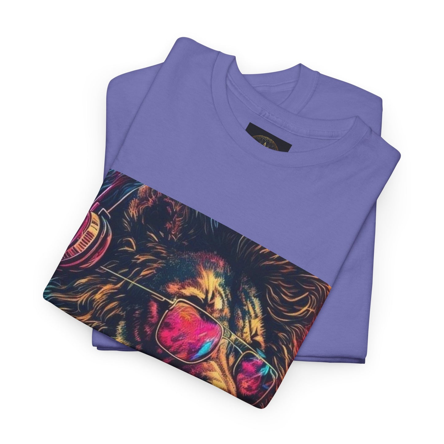 Vibrant Lion Graphic Tee, Cool Streetwear Shirt, Unisex Fashion T-Shirt, Perfect Gift for Animal Lovers, Men’s & Women’s Casual Wear