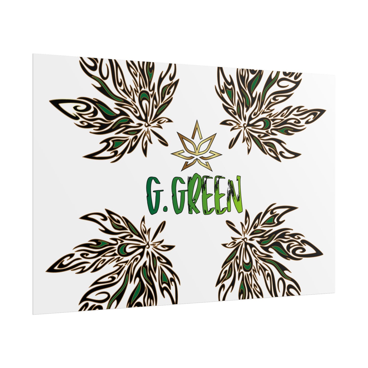 Bohemian Leaf Art Print, Nature Decor, Greenery Wall Art, G. Green, Home Decor, Botanical Poster, Gift for Plant Lovers